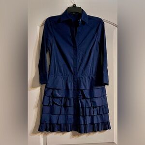 BCBG MAX AZRIA French Navy Blue‎ dress - Size S